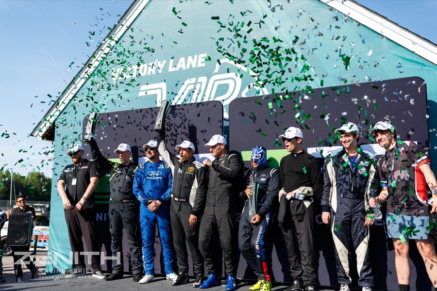 Zenith Racing Series Victory Lane celebration