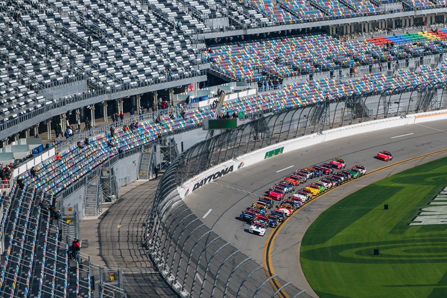 MX-5 Cup field on the Daytona banking